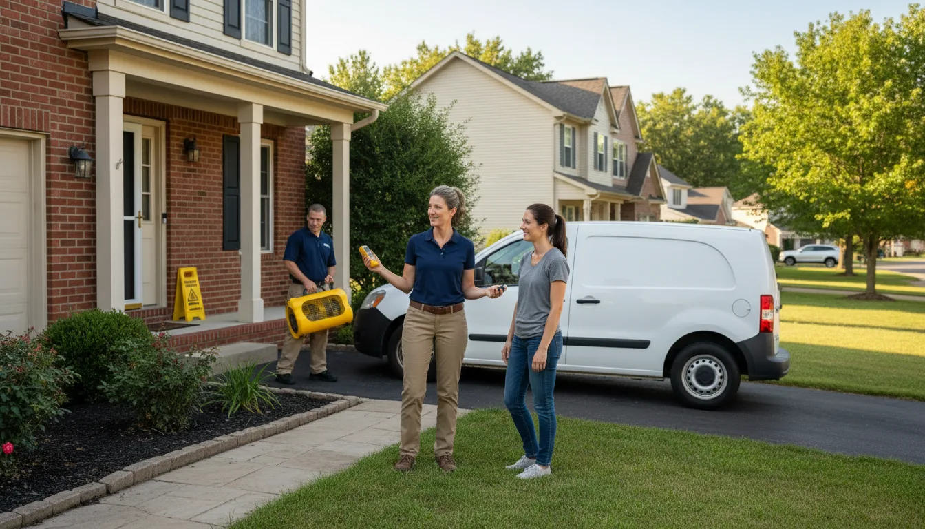 Residential water damage restoration in Coolspring, PA